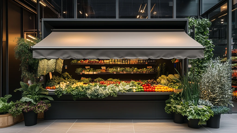 空置蔬果摊位融入超市