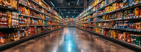 超市货架商品陈列