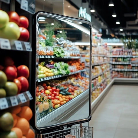 超市防盗镜面安装实例