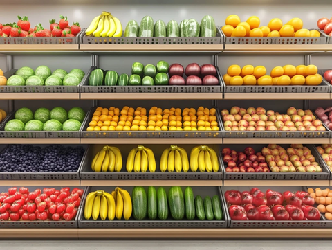 超市水果蔬菜陈列架