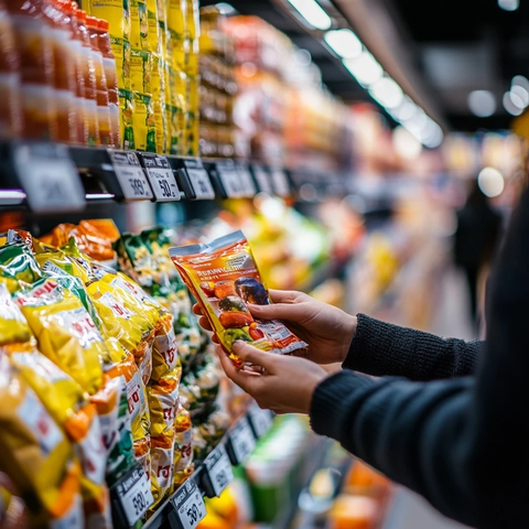 超市货架展示私标产品