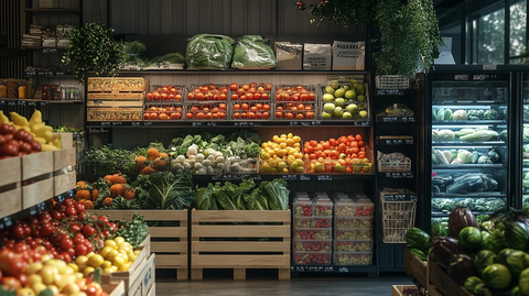 木箱水果蔬菜陈列展示