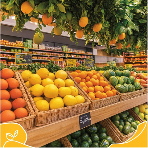 夏日鲜果蔬菜促销篮