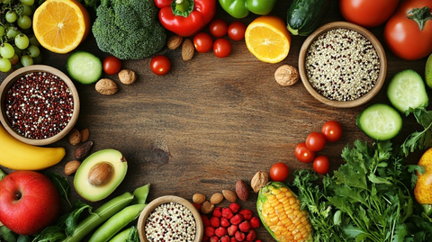 水果蔬菜木桌美食