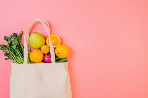 有机水果蔬菜自然帆布袋