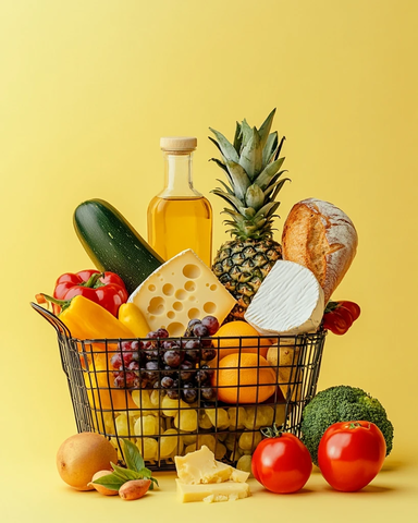 购物篮水果蔬菜乳制品