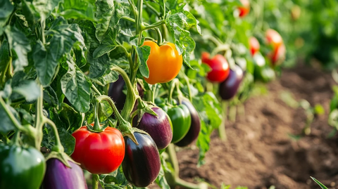 辣椒茄子番茄豆类生长