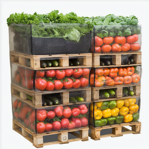 蔬菜包装网包裹托盘