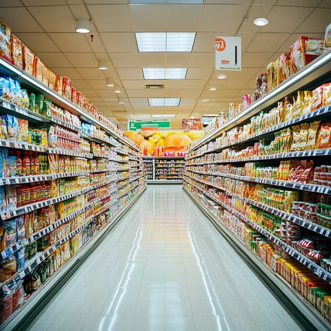 超市自有品牌商品展示