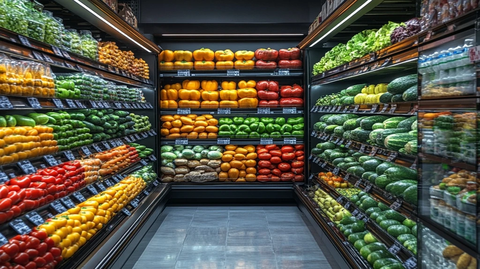 水果蔬菜货架陈列