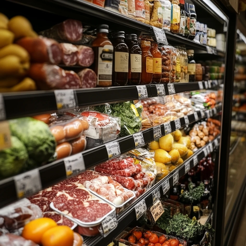 超市晚餐新鲜食材搭配