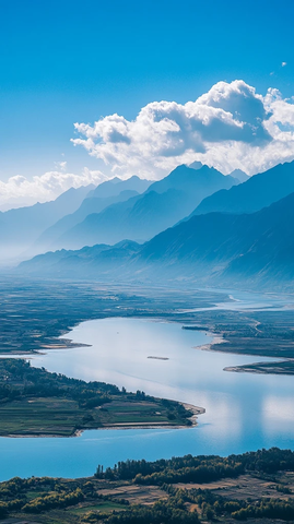 山水相依的自然风光