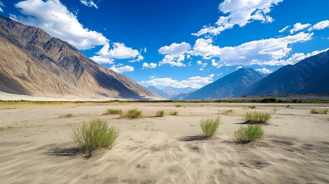 阳光山脉宽景摄影