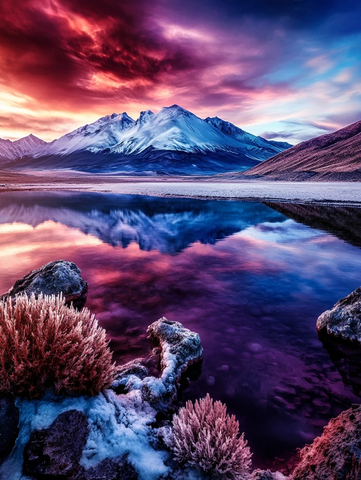 盐湖光影与沙漠奇观