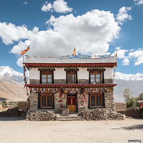 西藏寺庙与民居建筑