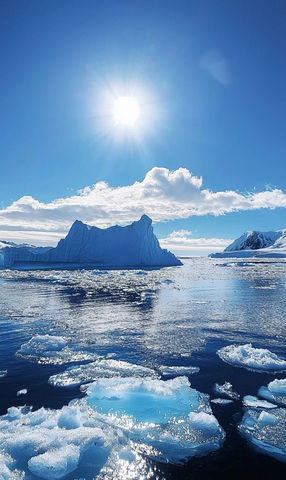 冰山蓝天