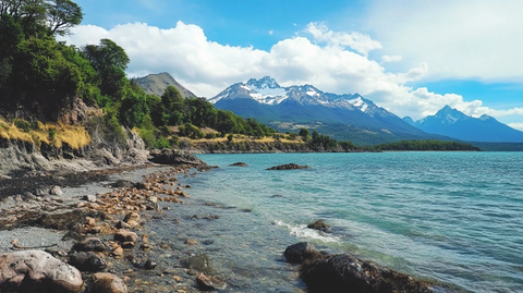 海滩漫步沙滩足迹