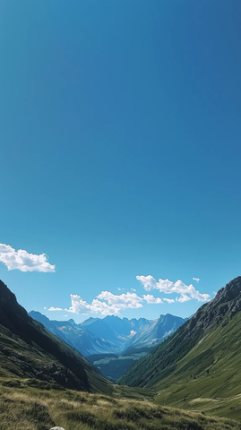 阿尔卑斯山脉天空景色