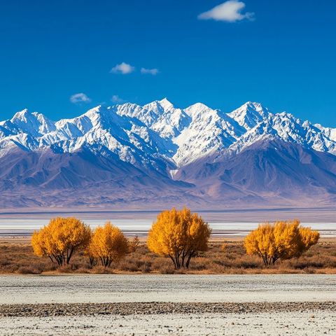 秋景山脉背景图