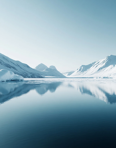 冰山静水极地风光