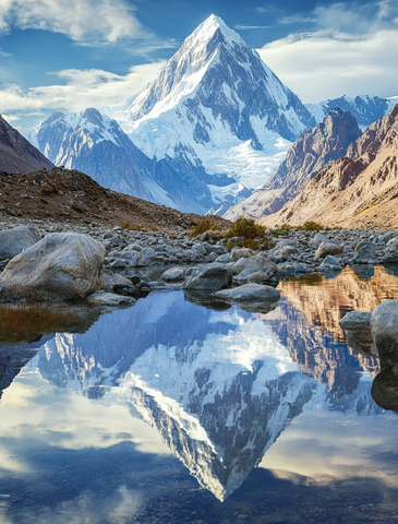 雪山背景高光自然