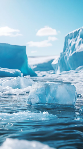 冰块河流冰山户外摄影