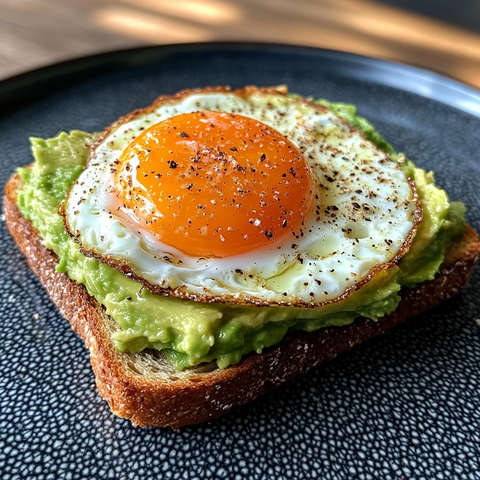 空气炸锅煎蛋牛油果吐司