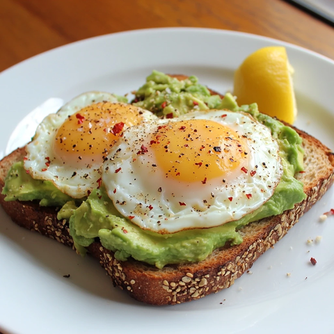 牛油果吐司配水煮蛋