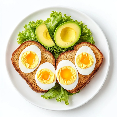 吐司鸡蛋牛油果沙拉