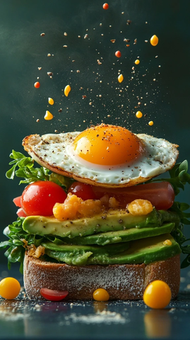 牛油果鸡蛋蔬菜吐司