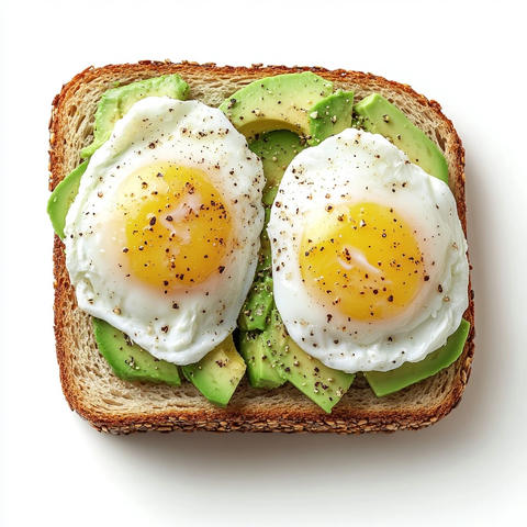 牛油果吐司配温泉蛋