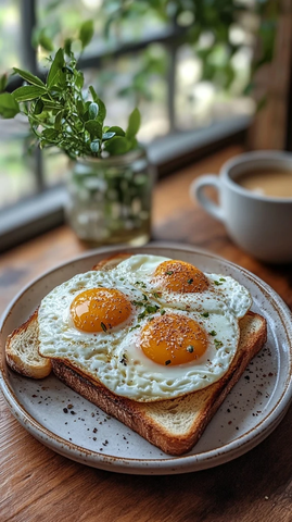鸡蛋吐司咖啡早餐