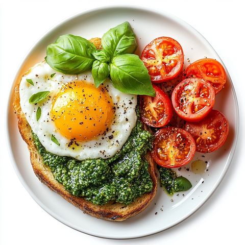 香浓青酱早餐实景图