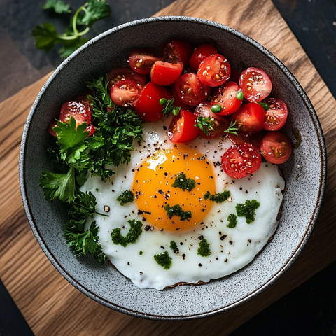 高蛋白早餐搭配全麦吐司鸡蛋
