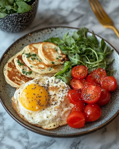 酸奶碗煎蛋卷奶昔煎饼