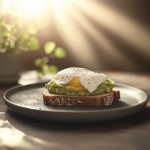 全麦面包牛油果水煮蛋