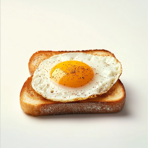 鸡蛋吐司超清细节拍摄