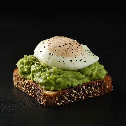 全麦吐司配牛油果温泉蛋