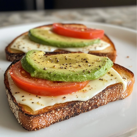 牛油果马苏里拉番茄烤奶酪