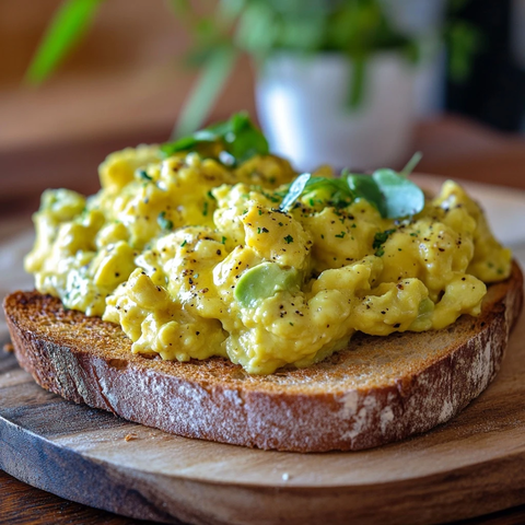 厚蛋烧配牛油果吐司