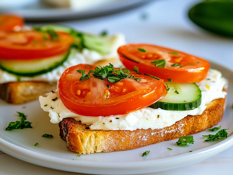 番茄奶酪黄瓜三明治