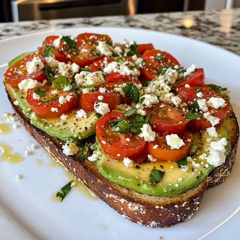 牛油果番茄羊奶酪吐司