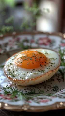 煮鸡蛋盘子特写
