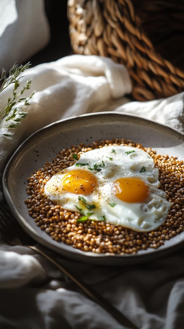 荞麦与鸡蛋早餐