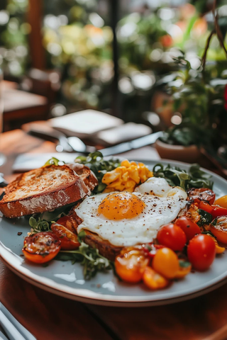 早餐鸡蛋吐司套餐