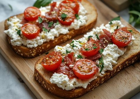 干牛肉芝士番茄吐司