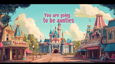 迪士尼城堡街道场景