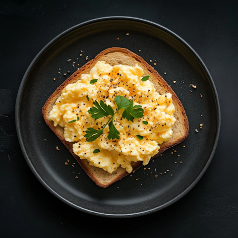 炒蛋吐司配装饰品