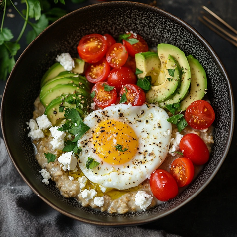 燕麦牛油果水煮蛋沙拉