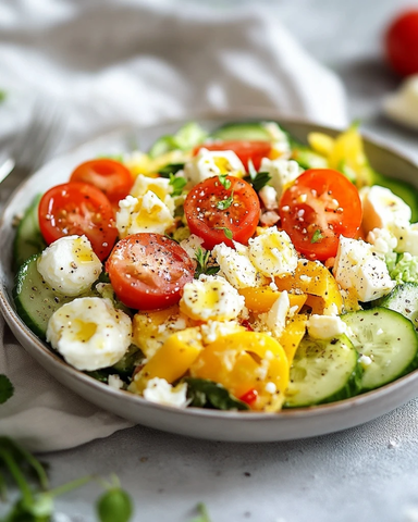 清爽生菜番茄黄瓜沙拉